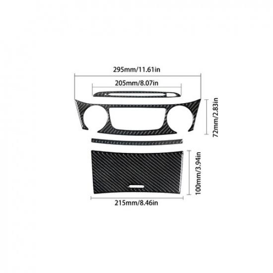 4Pcs Carbon Fiber Interior Central Console Cover Trim For Chevrolet Impala