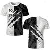New Simple Paw Print Sports T-shirts Competition Training Uniform Unisex Outdoor Sports Fitness Breathable Round Neck Jersey