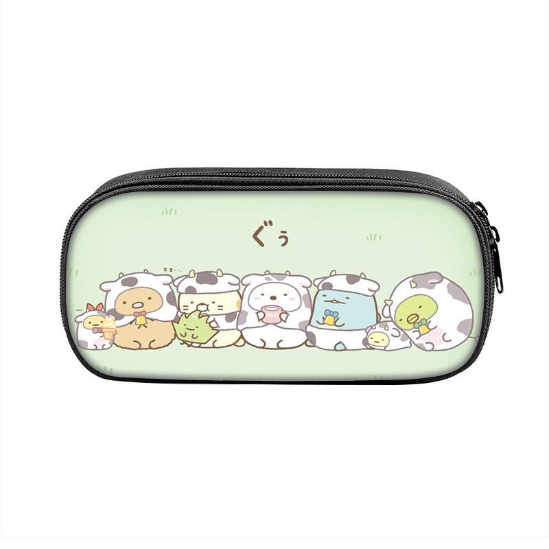 Sumikkogurashi Character Pencil Case With Large Capacity Nylon Storage Bag For Students