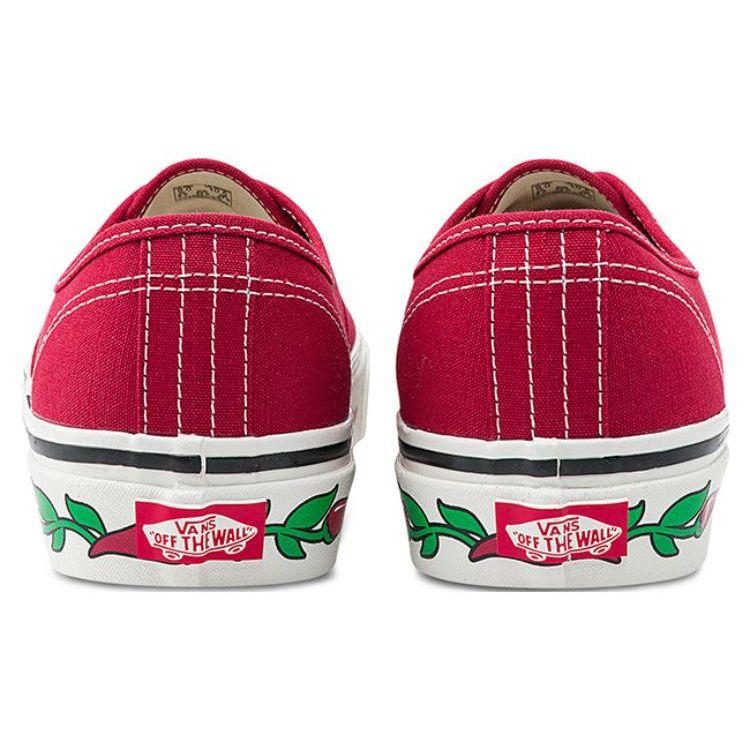 Vans Authentic Series 44 Canvas Casual Low Top Skate Shoes Unisex Sneaker Red White VN0A4BVYFRK