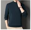 Men's Winter Luxury Velvet Hoodie 2025: Thick Half-High Collar Long-Sleeve Base Layer for Middle-Aged Dad
