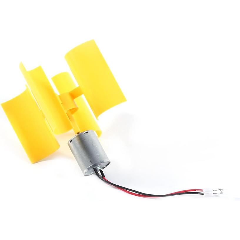 Electricity Generator, Micro Wind Turbines Dc Motor Vertical Motor Blades DIY Kit for Science Education Experiment, 5.5 M/s