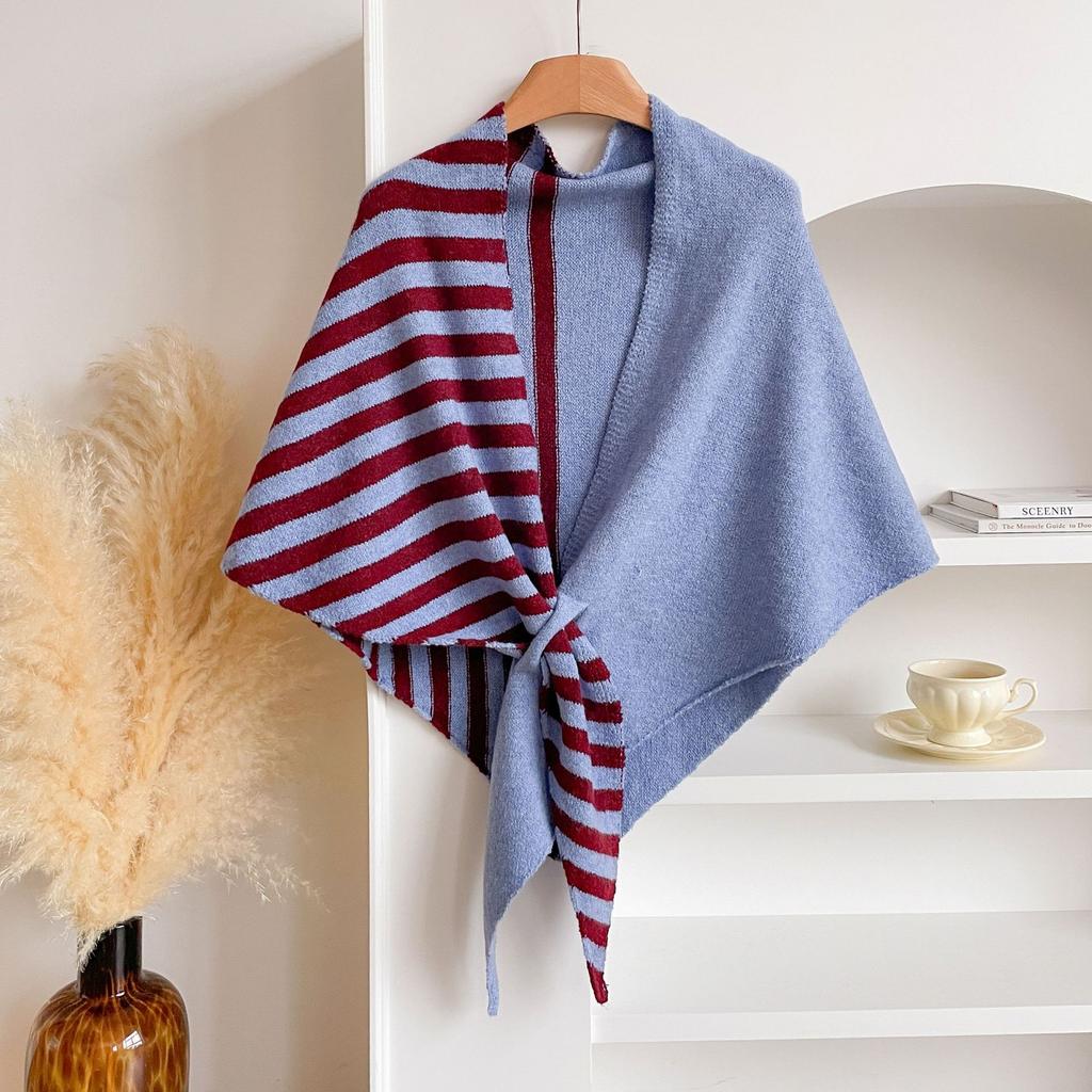 Fashion Imitation Cashmere Shawl Wraps Women Knitted Triangle Shawl Scarf Cardigan Cape Shoulder Top Sweater Shawl Scarf