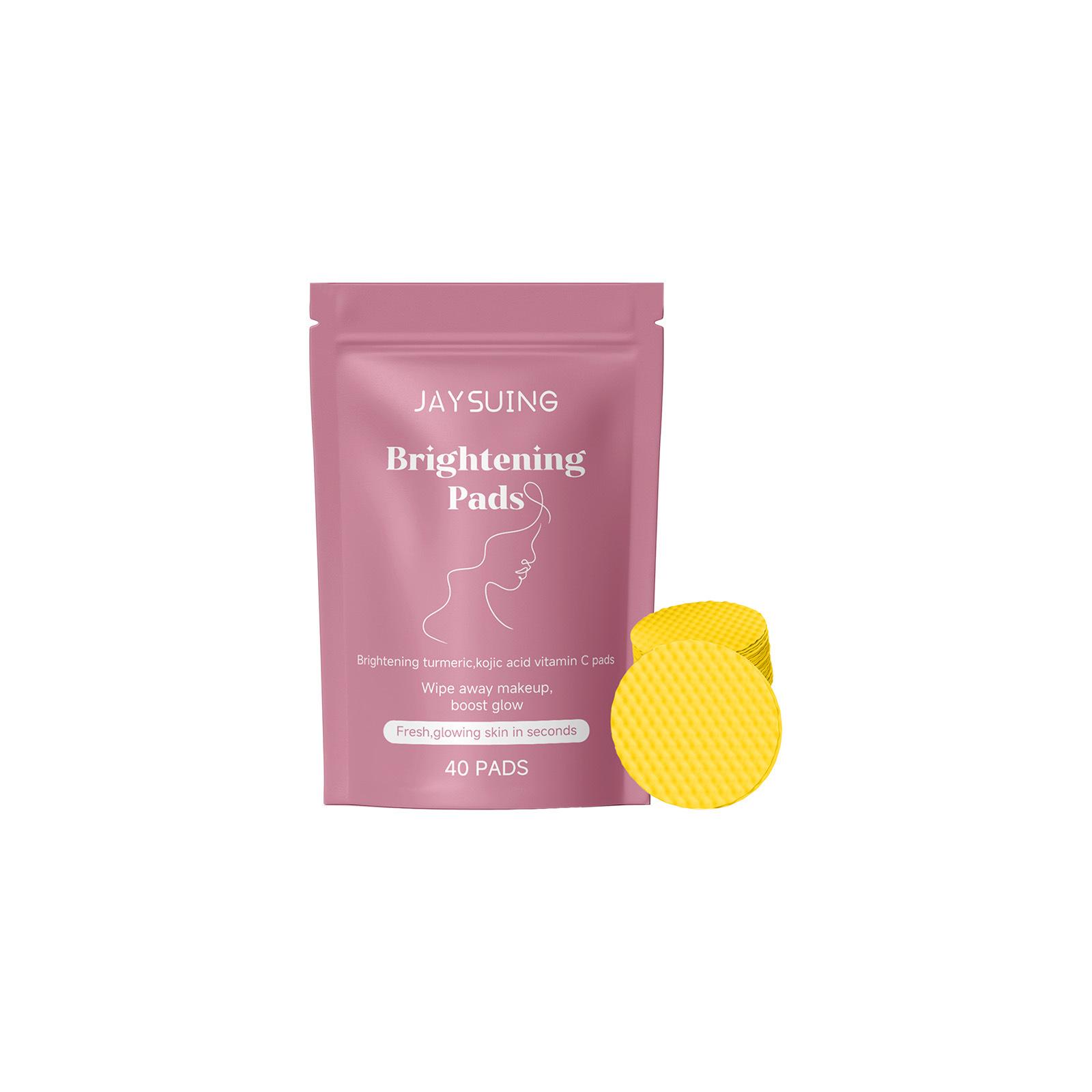 JAYSUING Turmeric Kojic Acid Cleansing Pads, Hydrating & Moisturizing, Gentle Skin Cleansing, Refreshing Non-Greasy Daily Cleanser 1
