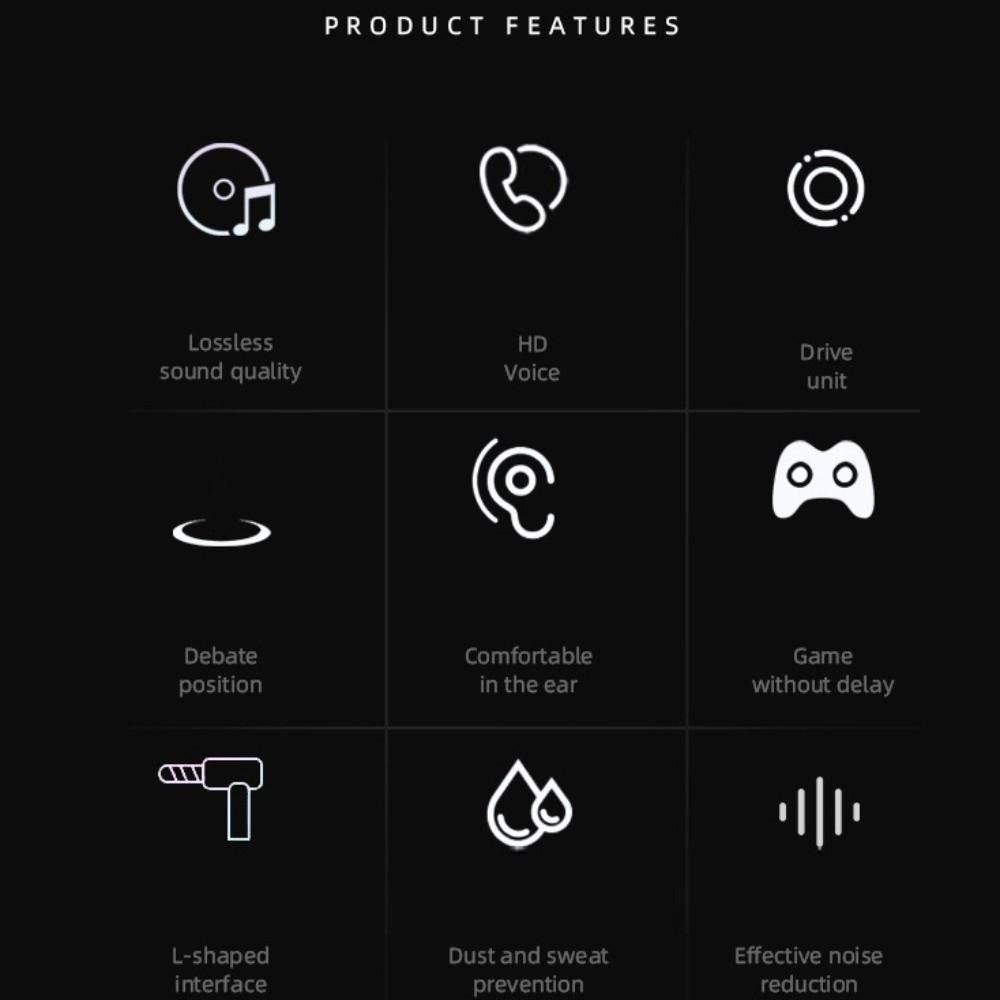 Elbow In Ear Earphones HiFi Stereo Wired Headset Music Earphones Esports Wired Earphone Running