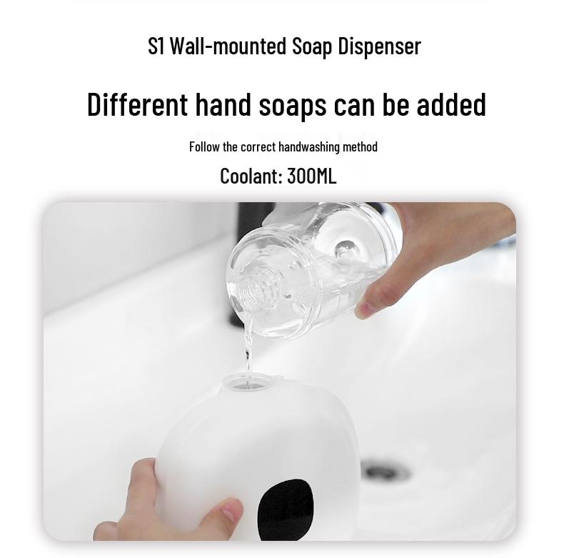 Automatic Wall-Mounted Infrared Hand Washer & Foam Soap Dispenser with USB Charging