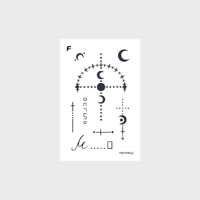 

наклейка-тату луна