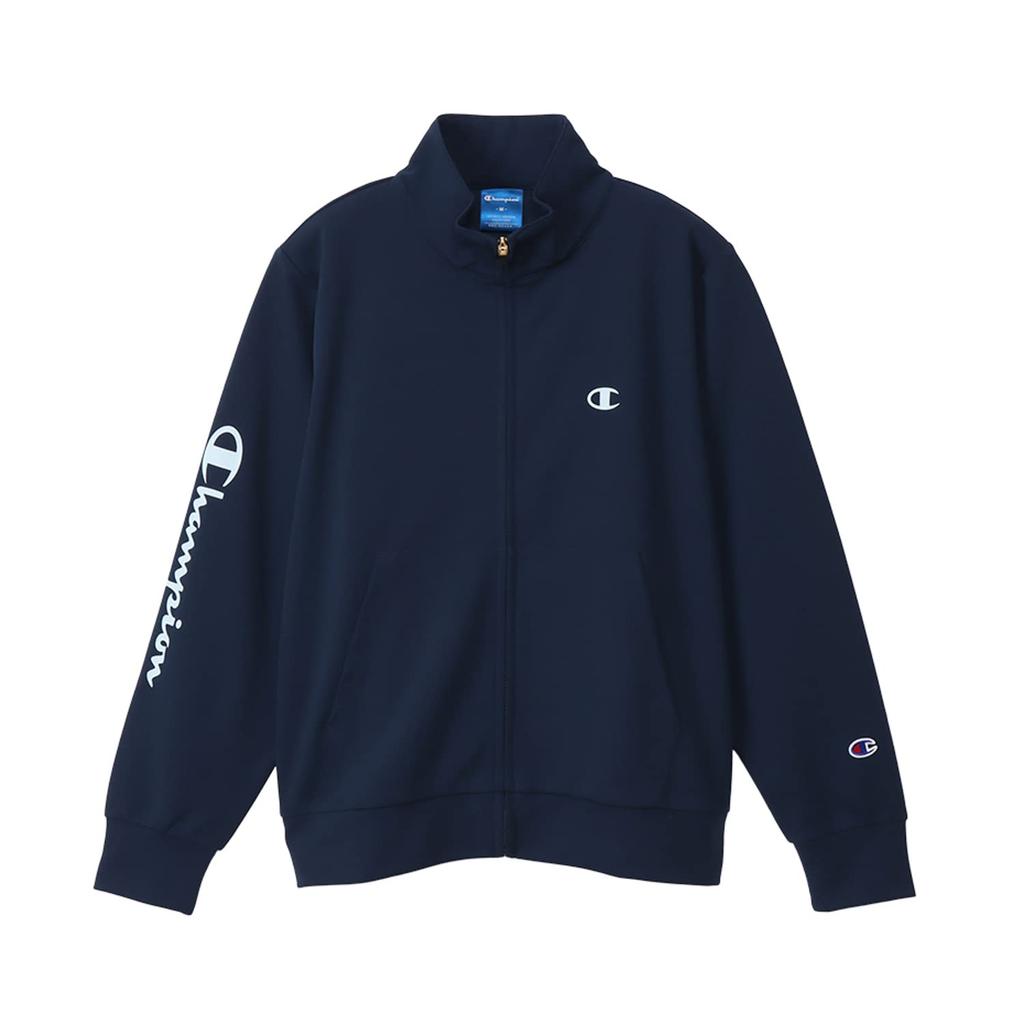Champion Script Logo Zip Dark Navy Size M Women's Quick-Drying Jacket, (CW-YSE01),