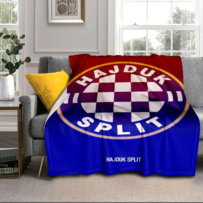 HNK Hajduk Split Coperta Portatile/Coperta Morbida Coperta da Letto Adatta per Viaggi Campeggio Soggiorni Uffici Divani Regali per Fan