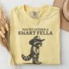Raccoon Cowboy Shirt, Smart Fella Quote, Comfort Colors Vintage Raccoon Tee