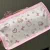 Cute Cartoon Translucent Pencil Case Double Layer Large Capacity Stationery Storage for Kids Students Art Class School Use