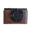 Elegant Leather Camera Case Half Camera Sleeve Bag Durability With Convenient Bottom Access