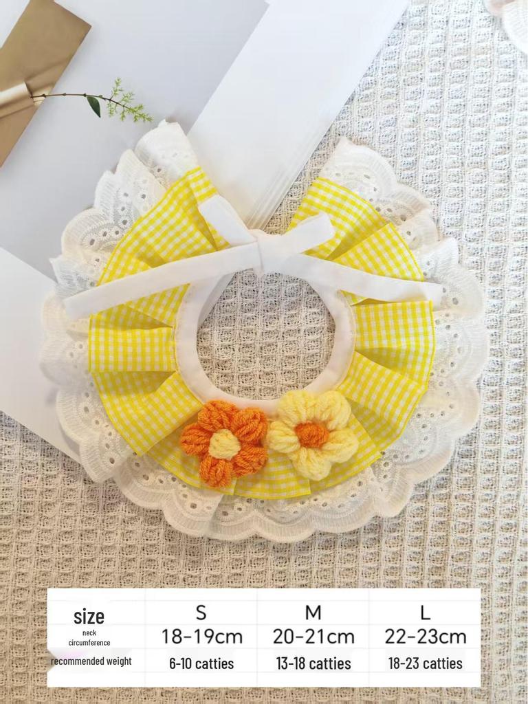 Country Style Cotton Bib for Cats and Dogs
