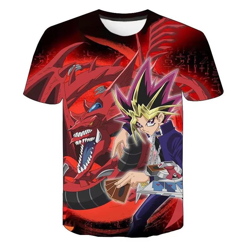 Anime Yu Gi Oh 3D Print T-Shirt Men Women Casual Fashion Short Sleeve Casual T Shirts Oversized Harajuku Tees Tops Kid Clothing