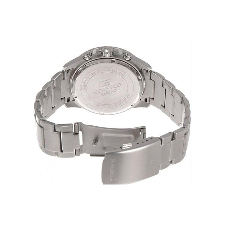 Casio Edifice Series Classic Three-Eye Chronograph Quartz Movement Stainless Steel Bracelet Watch Men Watches White EFR-526D-7AV