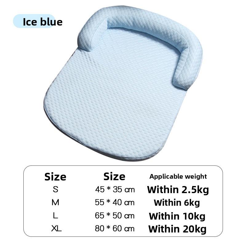 

Pet Multi-Color Nest Mat Cat Dog Ice Nest Ice Bean Cushion Breathable Dog Mat3DCooling Pet Mat Bed Mat S45cm