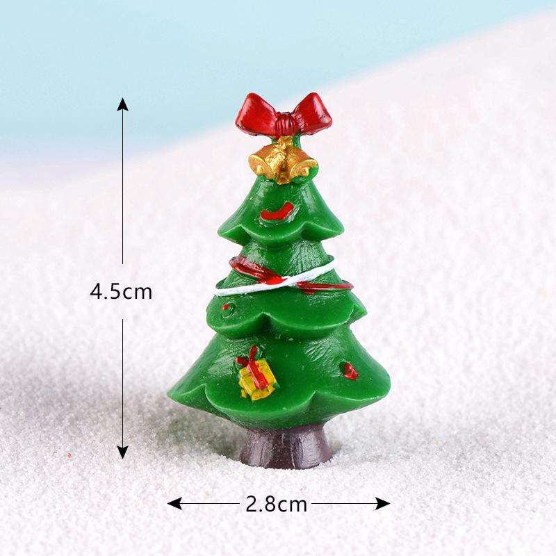 Cute Snowman Santa Claus Ornament Christmas Decoration Creative Diy Desktop Small Ornament Miniature Figurines Xmas Gifts
