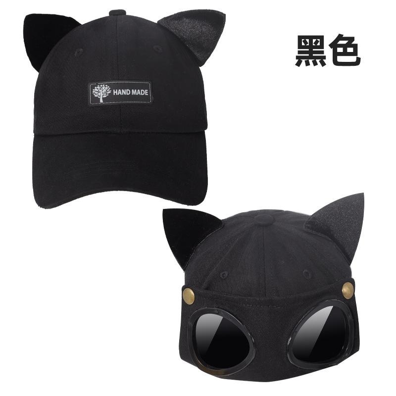 Fashion Pilot Hat Ins Korean Version Personality Glasses Baseball Cap Men Sunglasses Sunshade Spring Summer Versatile Hat