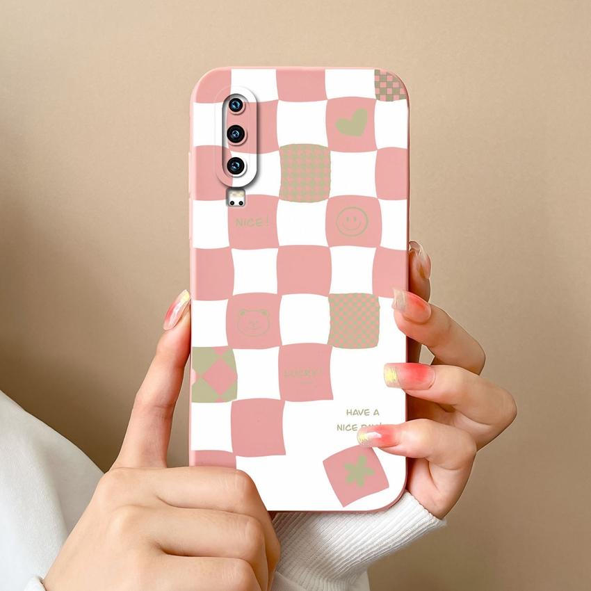 

Для Huawei P40 Y6 Y7 Y9 Y9A Y5 P30 P60 Чехол для телефона с красочным клетчатым узором Мягкий силиконовый Противоскользящий Прочный Премиальный защитный чехол для Huawei Shell Huawei Y9S