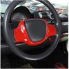 For Benz Smart Fortwo 2009-2015 Bright Red Car Steering Wheel Strip Cover Trim