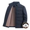 Leichte Daunenjacke für Herren mit Umlegekragen Winter-Oberbekleidung Schwarz Marineblau