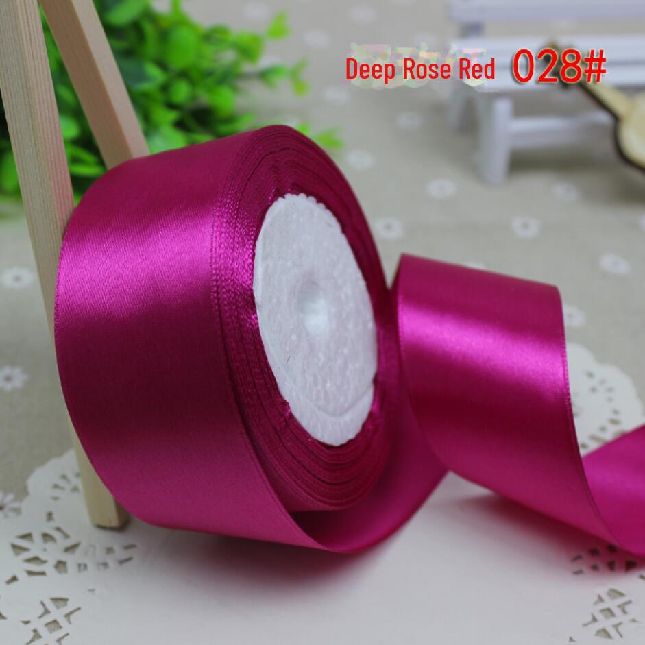 Red Satin Ribbon - 2cm Wide, 22 Meters Long, for Baking and Crafts