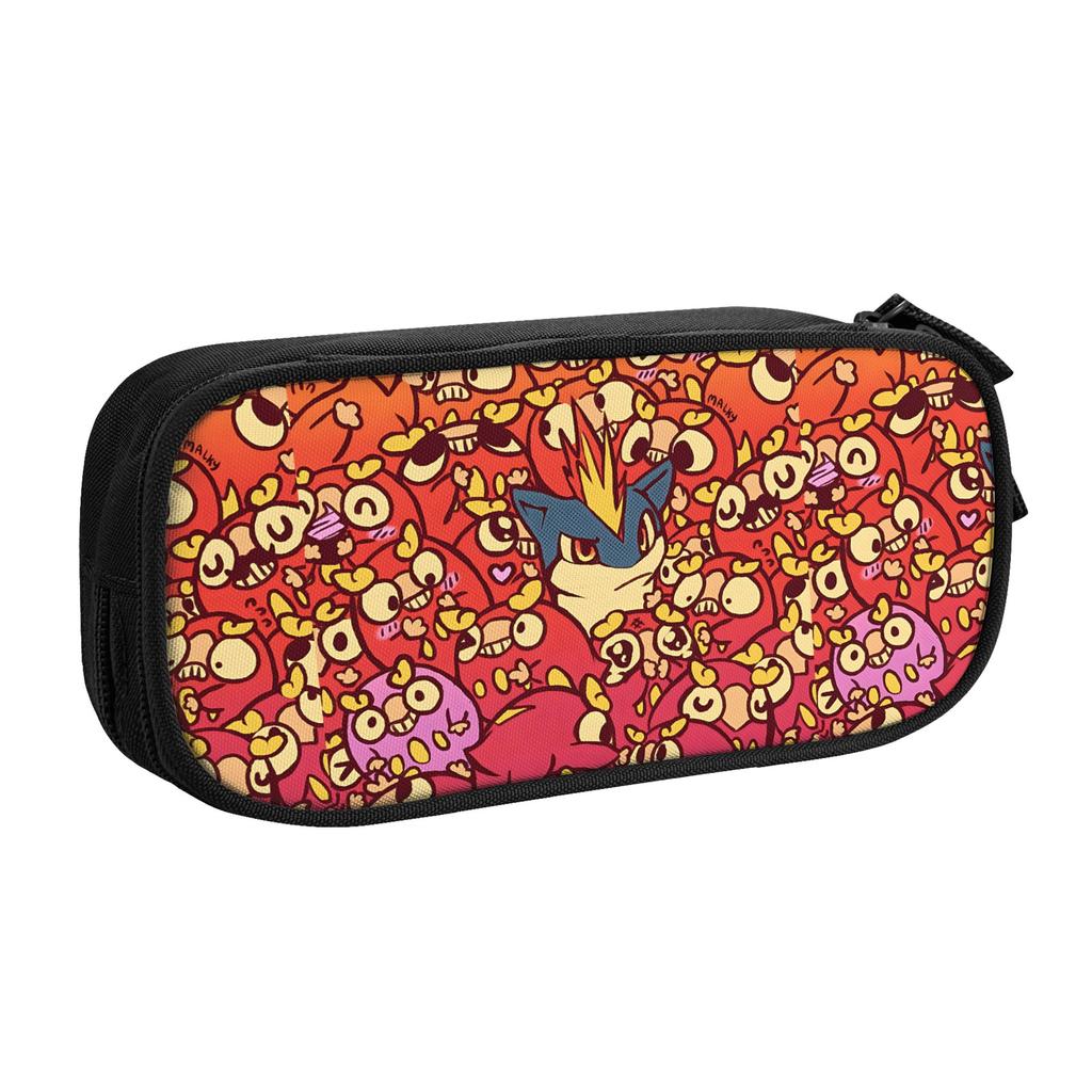 Custom Pokemon Theme Large Capacity Bags for Child Mew School Pencil Bag for Boys Gilrs Kids