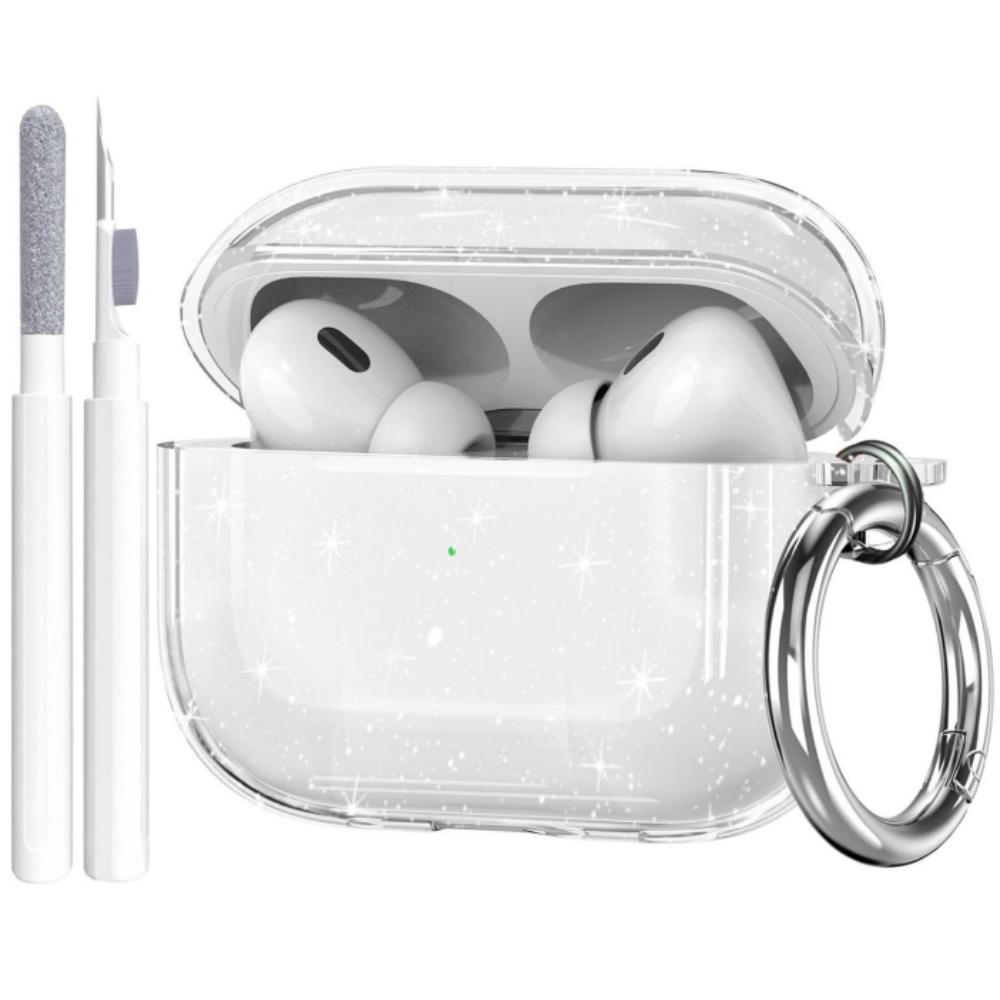 New For Airpods Pro 3 Clear Case Shockproof Protective Case with Keychain&Cleaning Pen Case Cover for AirPods Pro 3rd Generation