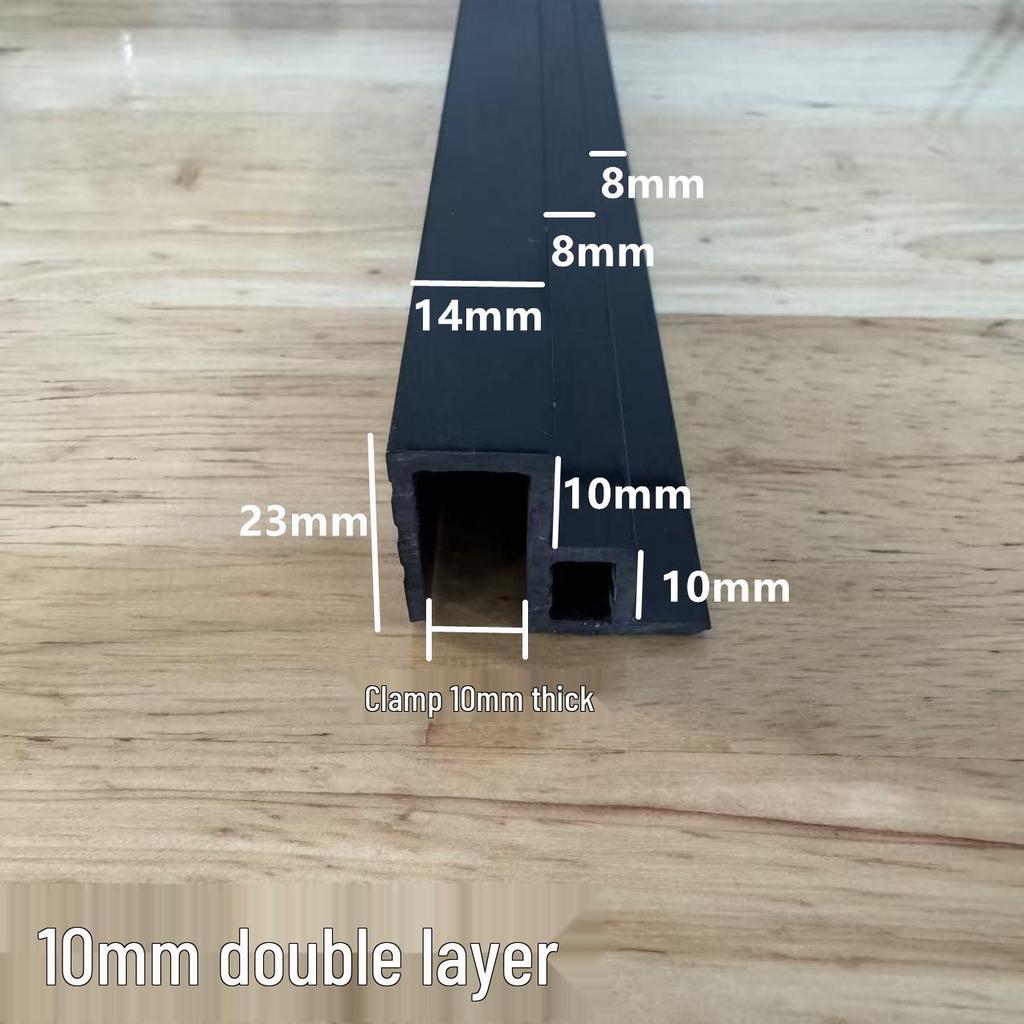 Double-Layer Fish Tank Slide Rail Anti-Jump Lid Track and Edge Banding