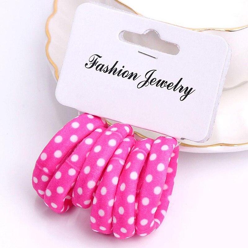 

6 шт./компл., милые эластичные резинки для волос для девочек, резинки для волос, держатель для хвоста, резинки для волос, резинки для волос, милые детские веревки для волос, аксессуары для волос 6PCS