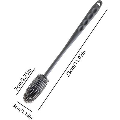 Brosse à Tasses en Silicone Lavage de Tasses Sans Recoin Manche Long Brosse de Nettoyage en Silicone Outils de Nettoyage Multifonctionnels pour la Maison