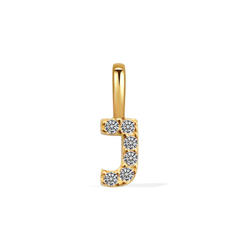 Minimalist Rhinestone Letter Pendant 26 Alphabet Charms For DIY Necklace Bracelet Personalized Jewelry Accessory