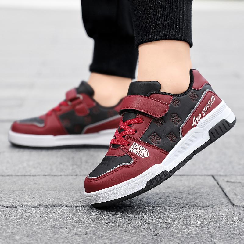 Children's Classic Fashion Versatile Velcro Thick Bottom Low Top Casual Board Shoes Outdoor Casual Sports Shoes 28-39