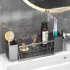 Kitchen Sink Drain Rack Organizer ABS Plastic Self-draining Sink Shelf Soap Sponge Holder Dishcloth Towel Rack Filter Basket
