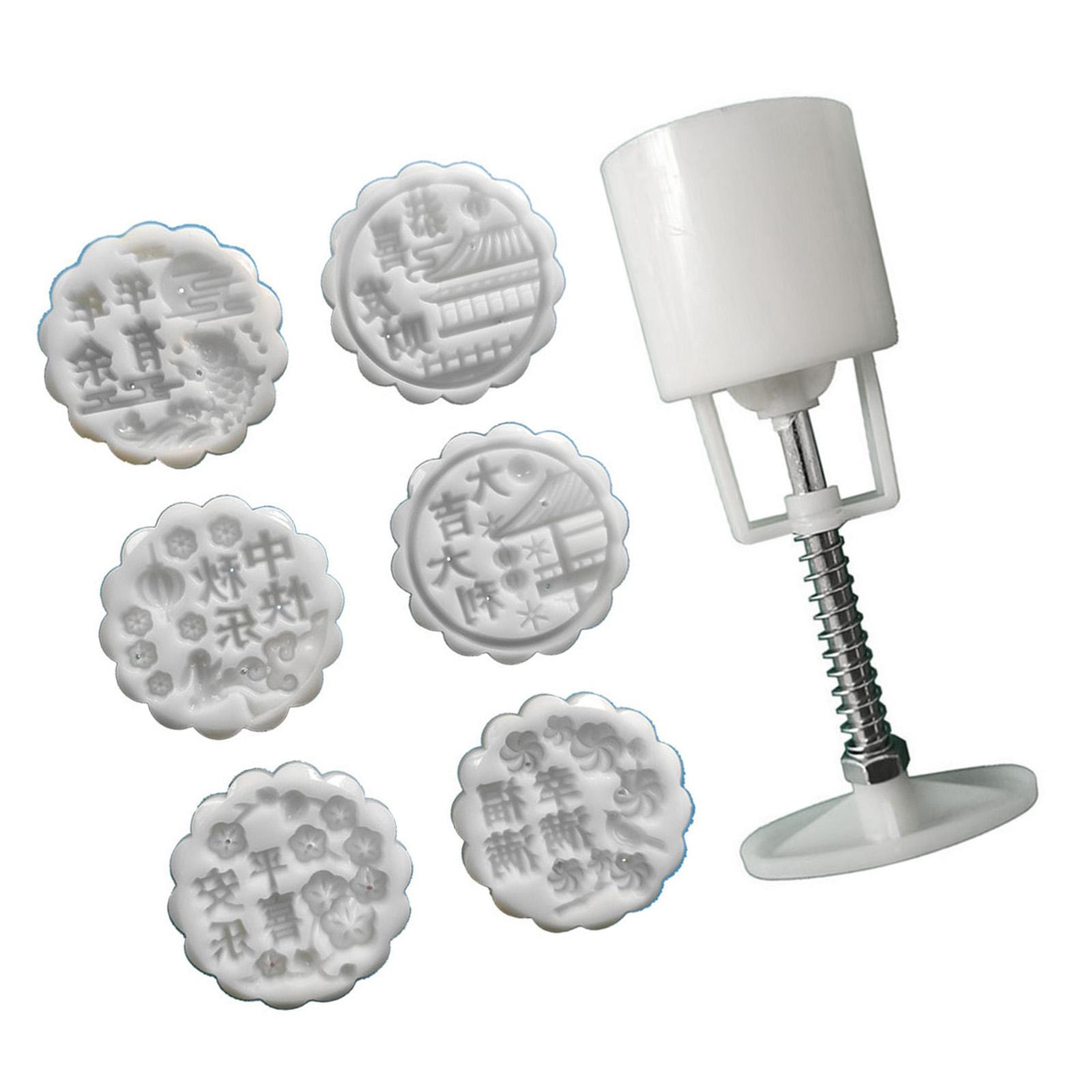 

Шаблоны персонажей Формы для лунного пирога Праздник середины осени Инструмент для изготовления лунного пирога Штамп для печенья Ручной пресс Инструмент для выпечки лунного пирога