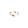 2025 Birth Colorful Cubic Zircon Heart Opening Rings For Women Fashion Dainty Stainless Steel Princess Ring Jewelry Wedding Gift