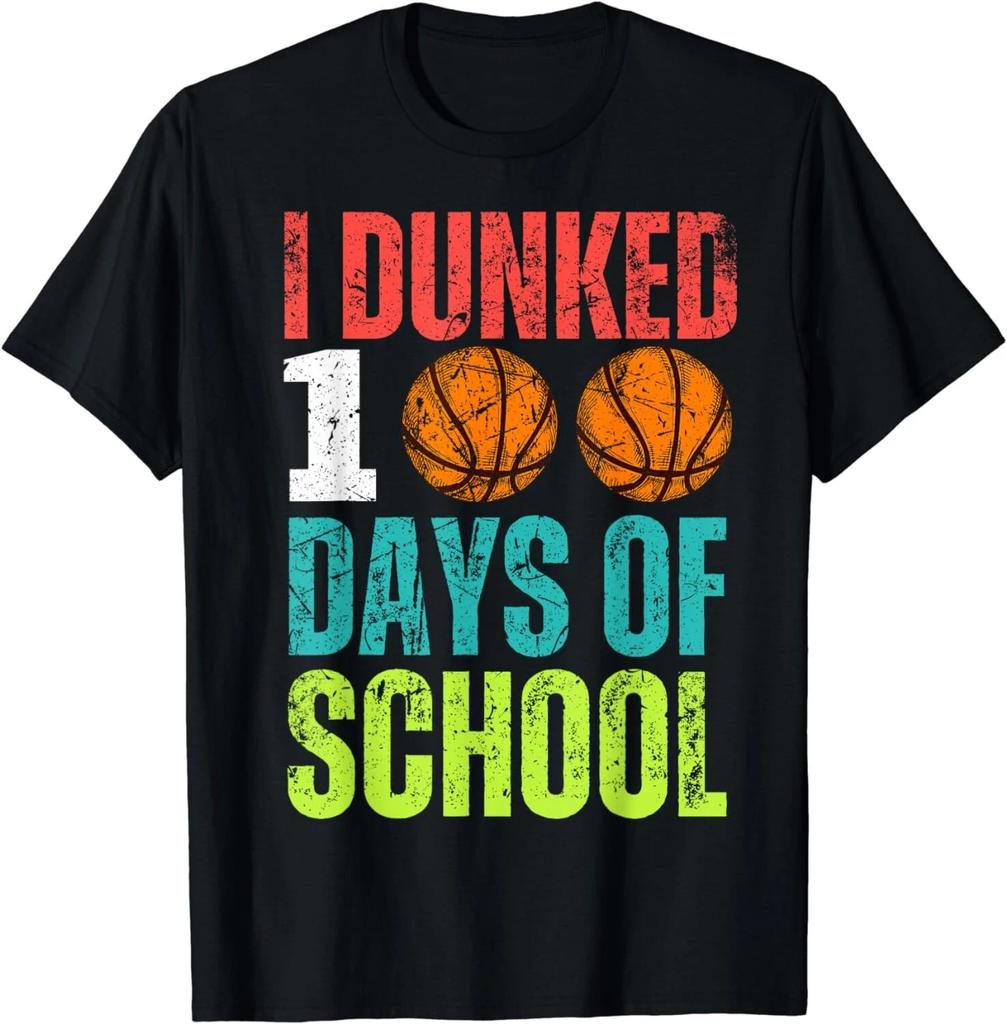 I Dunked 100 Days Of School Basket-ball Theme Boys 100th Day Gift Unisex T-Shirt