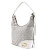 GUCCI Interlocking G Shoulder Bag 182491 Silver GG canvas Women Used