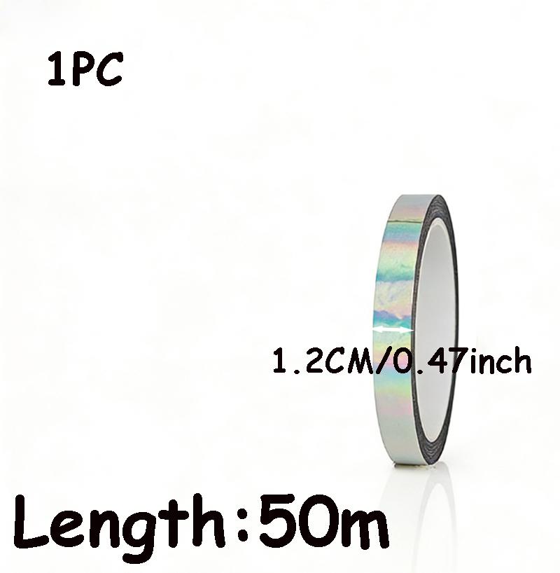 Metallic Silver Mirror Tape - Self-Adhesive Decorative Tape for DIY Crafts Wall Decor TV Frames & Gift Wrapping Decorative Tape