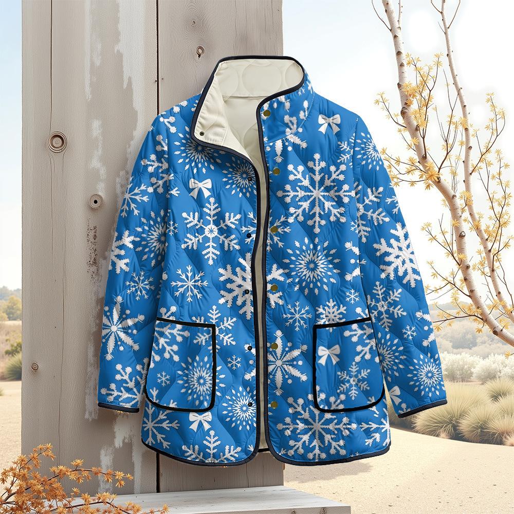 Nová bunda vícebarevné vzorové prvky B1 zipová mikina s kapucí zateplená zimní fleecová trendy vatovaná bunda