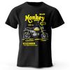 2025 Fashion Men's And Women's Vintage Motorcycle Sketch T-Shirt Hand Drawn Bike Graphic Tee for Retro Biker Style
