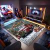 1PC Custom Name Christmas Vintage Truck Scene Theme Floor Mat Ideal for Living Room, Game Rooms, Office, Bedroom,Floor Mat Playful Design
