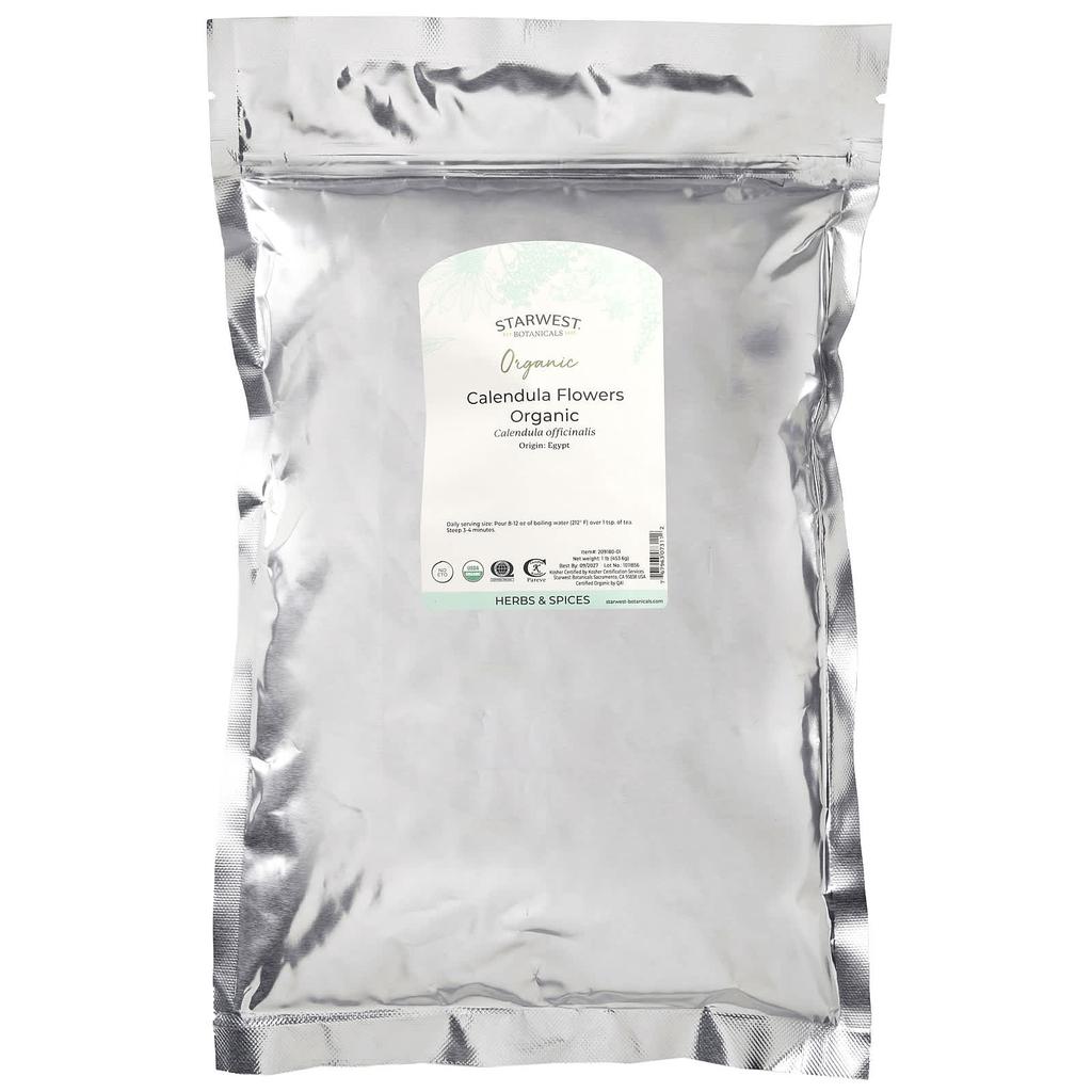Organic Calendula Flowers, 453.6G(1Lb)