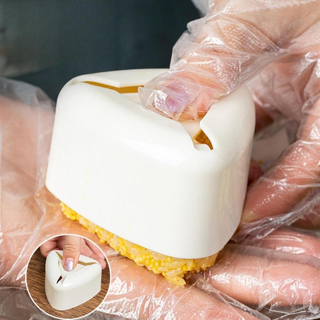2 Pieces Triangle Rice Ball Maker for Home DIY Tool Special Sushi Container