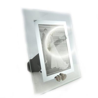 [L3213] - Photo Frame 'Romance' Crystal Chrome (10x15 Cm)