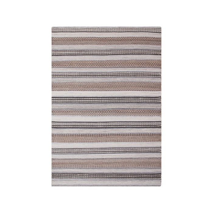 Tapis - EBUY24 - Morena - Marron et gris - 160 x 230 cm - Fibres naturelles