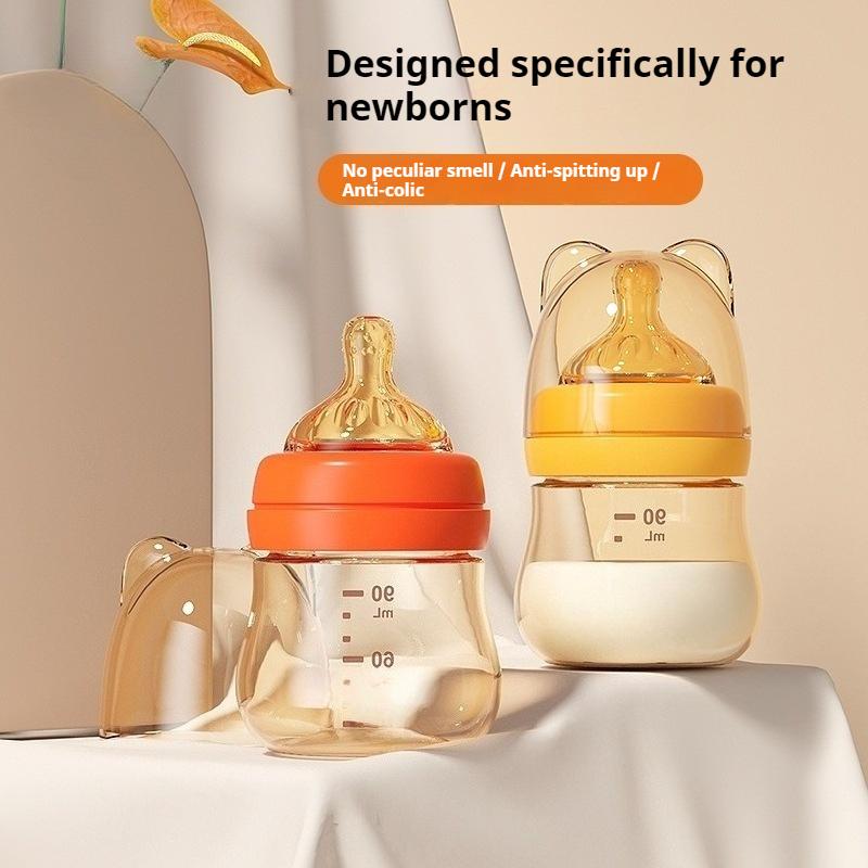 Newborn Baby Drop-resistant Newborn Baby Bottle, Wide-mouth Baby Anti-flatulence Bottle, Mini Drinking Water Learning Cup