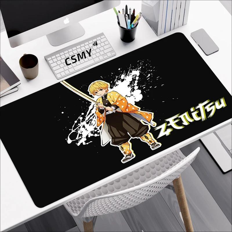 Demon Slayer Mouse Pad Gaming Laptops Keyboard Mat Deskmat Pc Desk Protector Mousepad Gamer Office Mats Anime Mause Mice Carpet