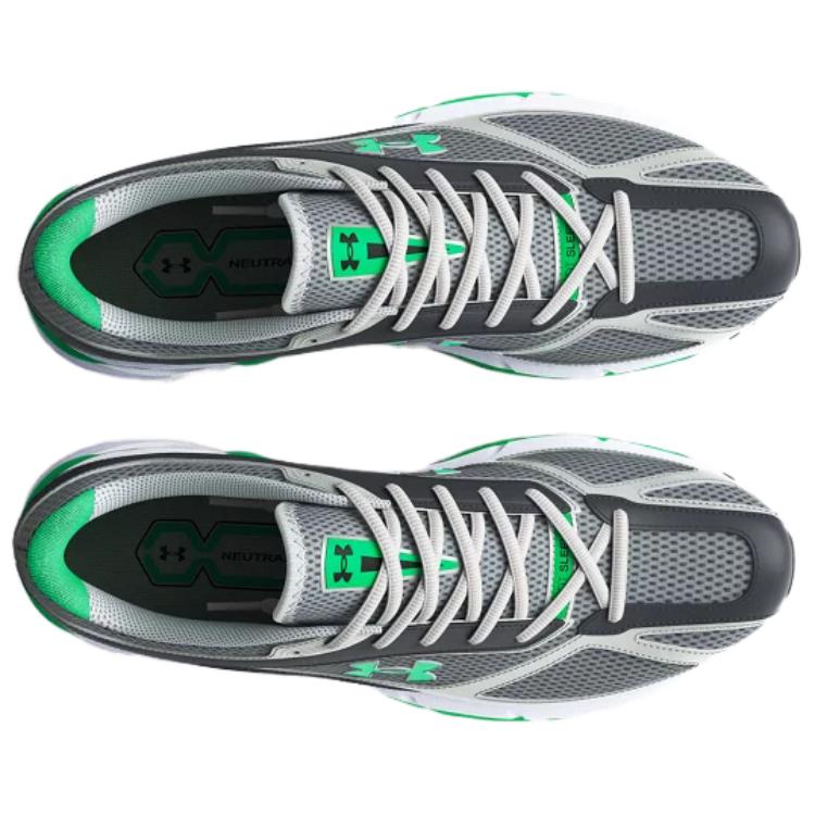 Under Armour Apparition Steel Vapor Green Unisex Sneakers Grey Metallic-Silver 3027595-101