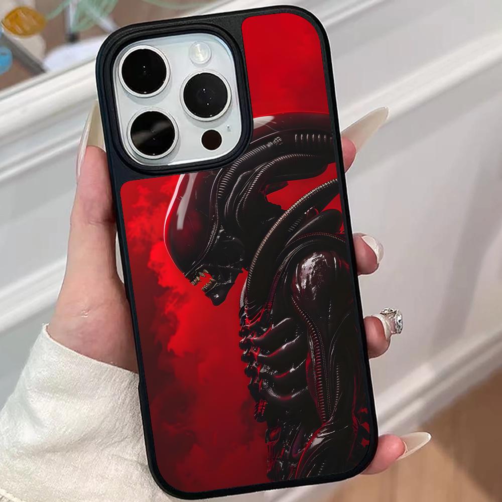 Alien Romulus Mobile Cell Phone Case for iPhone 17 16 15 14 13 12 11 Air Pro Max Plus Matte Surface Colorful Cover Luxury Cover